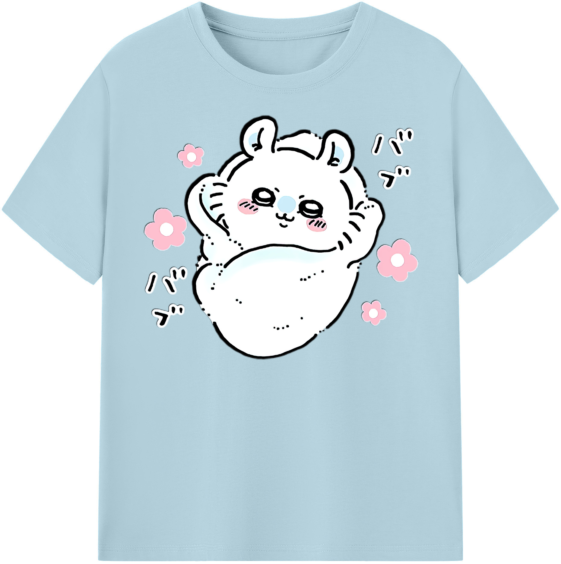 （画像用） ちいかわ モモンガ Chii-kawa Momonga 綿100％半袖Tシャツ（フロントプリント）